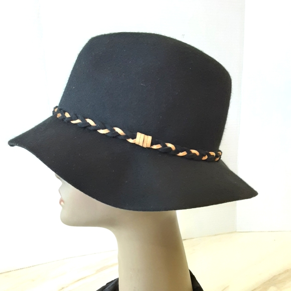 NWOT APT. 9 BRAIDED FLOPPY BRIM FEDORA 100% WOOL HAT - Picture 5 of 8
